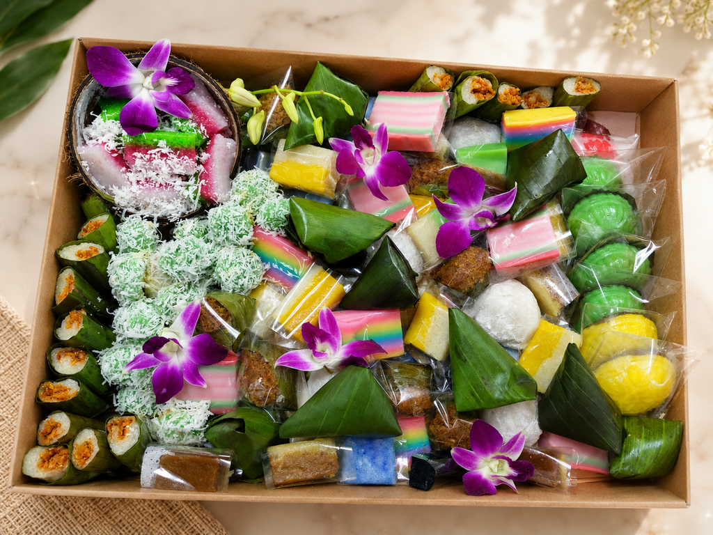 Premium Nyonya Kuih Platter – 100pcs