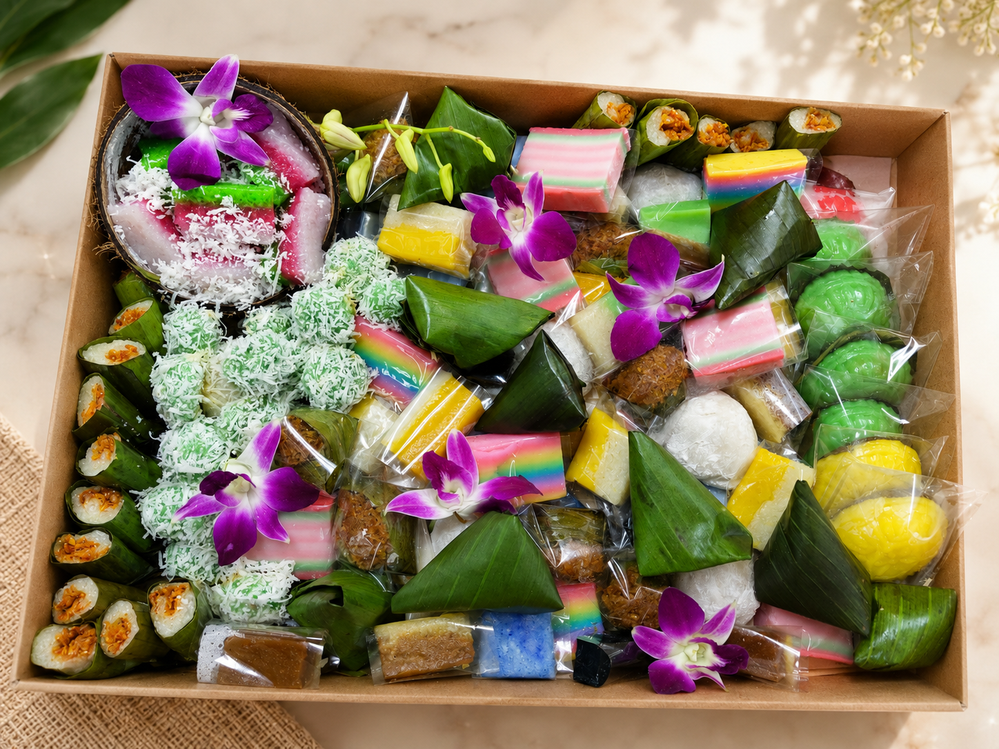 Premium Nyonya Kuih Platter – 100pcs