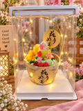 玉兔团圆篮 · 中秋燕菜蛋糕
Moon Bunny Reunion Jelly Cake
