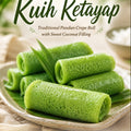 Kuih Ketayap – Traditional Pandan Crepe Roll
