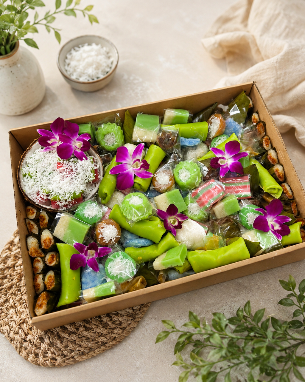Premium Nyonya Kuih Platter – 100pcs