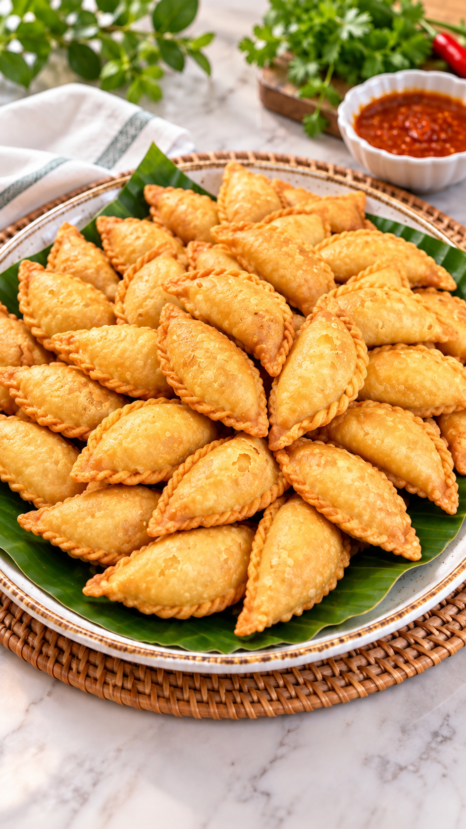 Golden Mini Karipap Platter – 40pcs