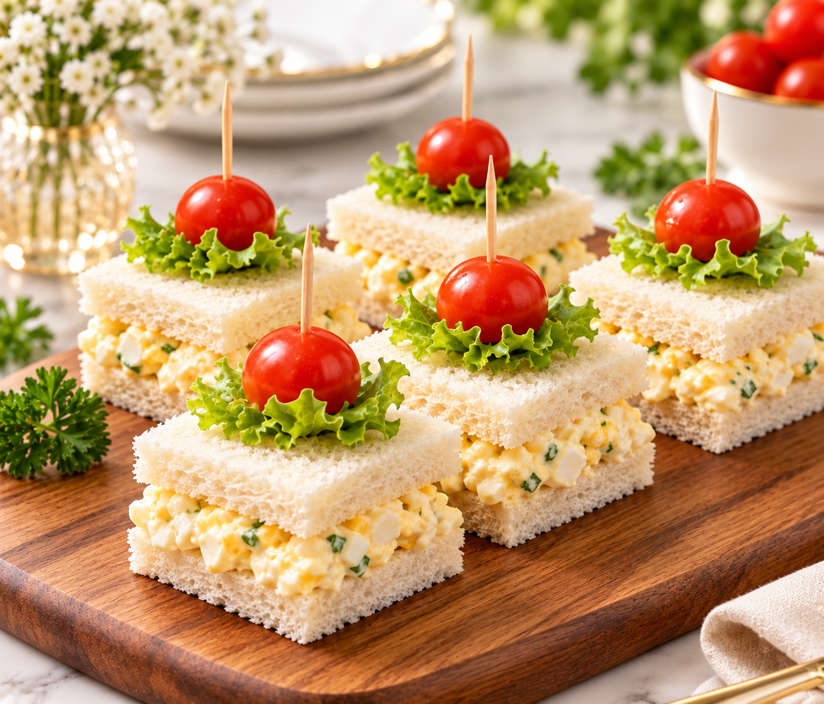 Mini Egg Mayo Sandwich Platter