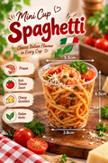 Mini Cup Spaghetti with Prawn