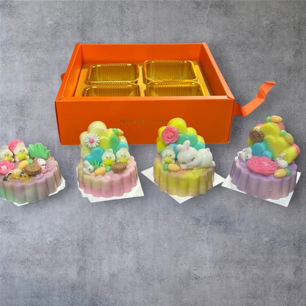🌙 Moonlit Bunny Garden · Mid-Autumn Mooncake Gift Box月下兔语 · 中秋手作月饼礼盒
