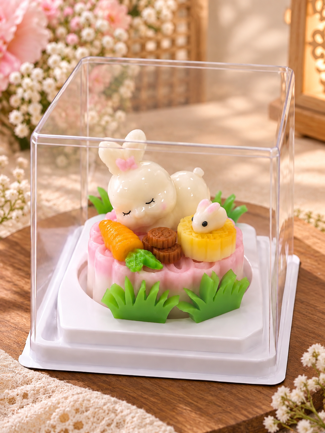 月宫玉兔 · 中秋燕菜蛋糕
Moon Palace Bunny Jelly Cake